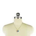 New NFL Miami Dolphins Fashion Jewelry Swirl Heart Charm Pendant Necklace