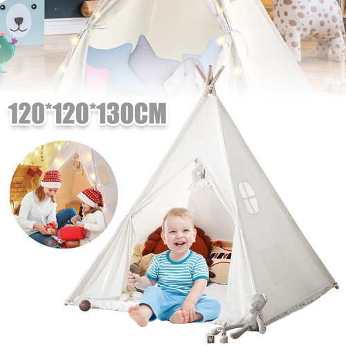 Kinderzelt Tipi Zelt Spielzelt Indianerzelt für Kinder Spielhaus Teepee Geschenk - Bild 17 von 20