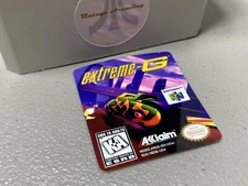 Extreme G (N64 Nintendo) Replacement Label