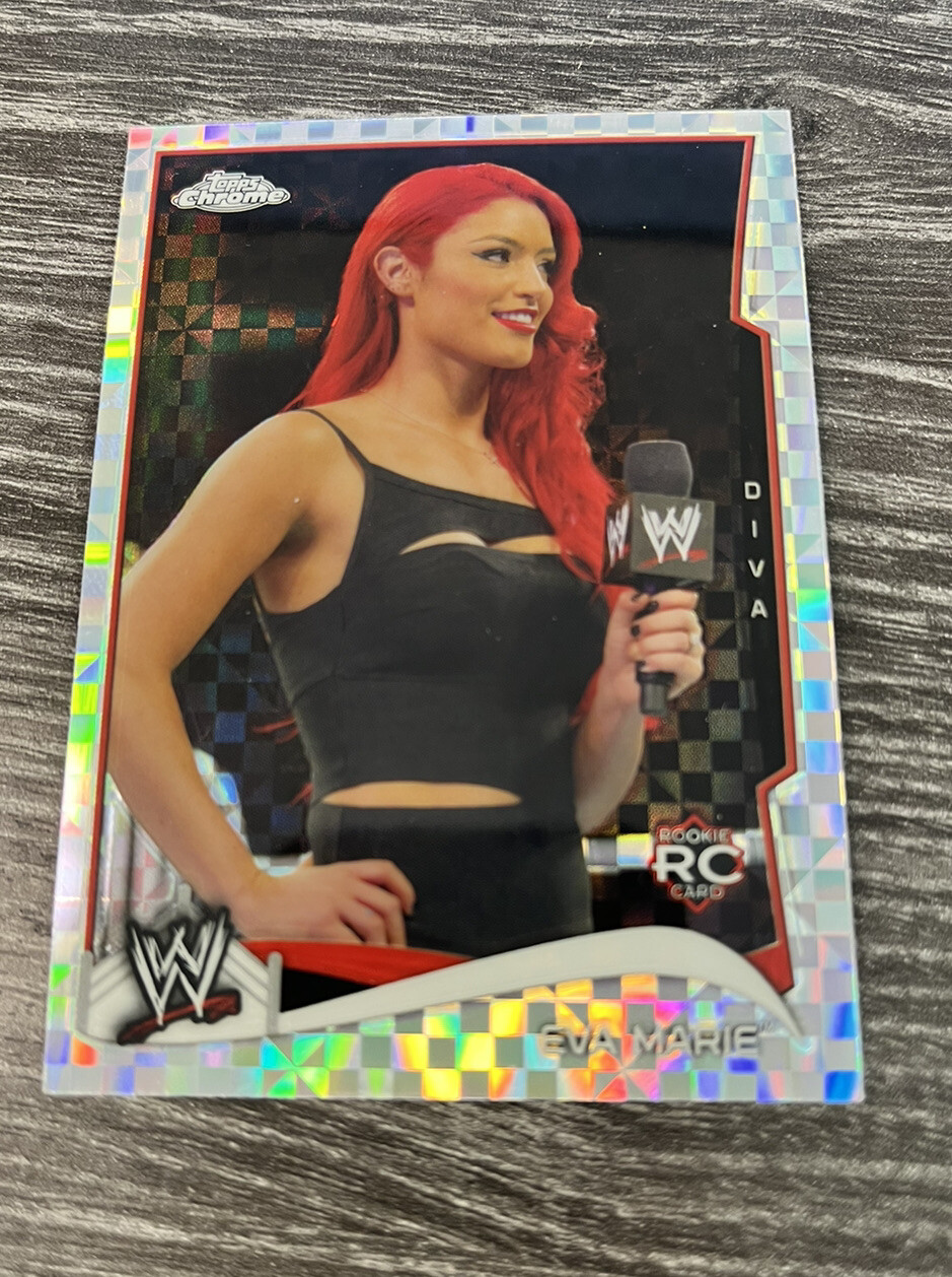 2014 Topps Chrome WWE X-Fractor Eva Marie #20 Rookie RC