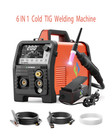 200A 6in1 Cold Tig Welding Machine with Foot Pedal, Pulse/Spot/Hf/Clean Tig, Rod
