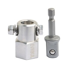 Cordless Drill Adapter With 12 Inch Socket Bit For Trailer Jack Crank Handle Cordless Drill Adapter With 12 Inch Socket Bit For Trailer Jack Crank Handle