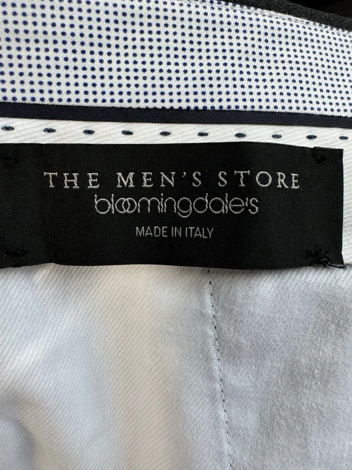 The Men’s Store Bloomingdale’s 38R (39x31) Wool Dress Pants Milano Charcoal - Image 3 of 4