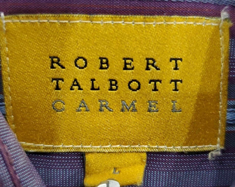 Robert Talbott Cotton Purple Multi-color Stripe D… - image 11