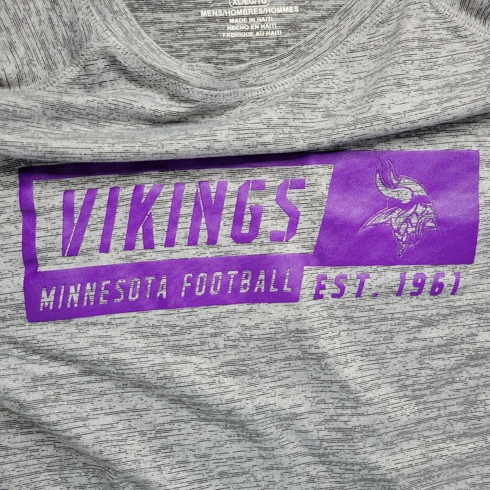 Camisa para Hombres Minnesota Vikings XL Poliéster Manga Corta Majestuosa Informal NFL  Foto 4 de 4