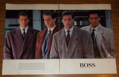 Seltene Werbung HUGO BOSS Anzüge - Der neue Business-Stil 1989