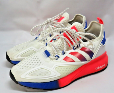 Adidas Mens ZX 2K Boost FX9519 White Running Shoes Sneakers Adidas Mens ZX 2K Boost FX9519 White Running Shoes Sneakers