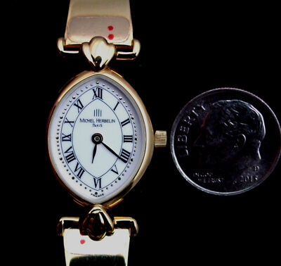 Wristwatch, Lady's, Michel Herbelin, Corynthe, Gold, 1 Jewel Quartz. France