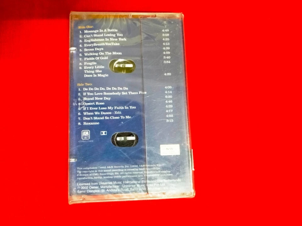 Sting & The Police The Very Best Of RARE orig Cassette tape INDIA Sealed 2002 - Image 3 of 3