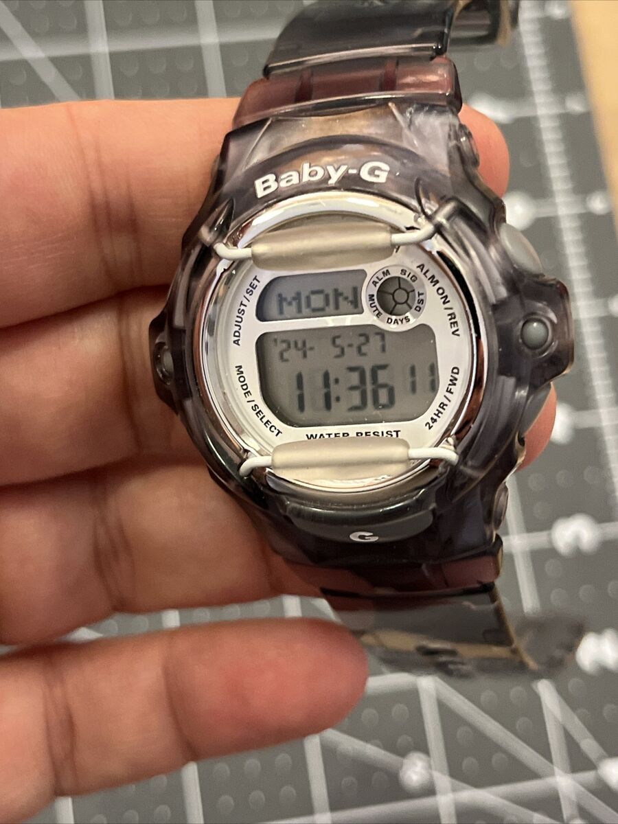 Casio Women's Watch Baby-G BG169R Digital Clear Gray Resin Casio Women's Watch Baby-G BG169R Digital Clear Gray Resin