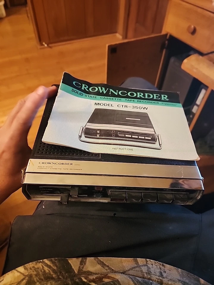 Crowncorder CTR-350W магнитофон с инструкцией по ремонту деталей - Изображение 3 из 4