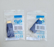 Set of 2 C2G Cables to Go 40420 Velocity HDMI Female to Male Port Saver Adapter