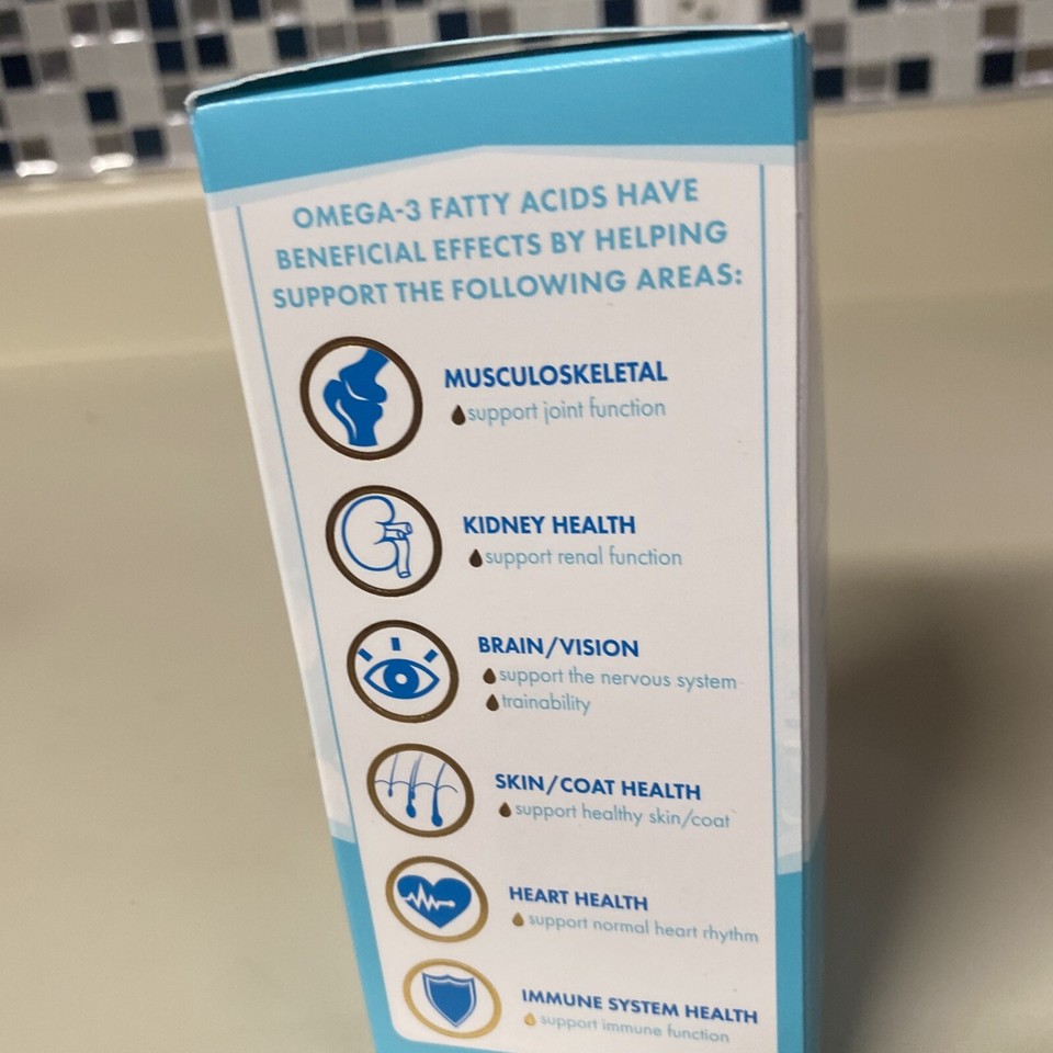 Welactin Canine Omega3 Supplement For Dogs Nutramax 8 oz 08/2025 New