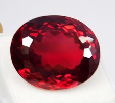 Certified 44.70 Ct Natural BURMA Pigeon Blood Red Ruby Unheated Loose Gemstone