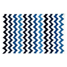 MacKENZIE CHILDS COURTLY ROYAL ZIG ZAG BATH RUG LARGE 30"W X 48"L BNWT