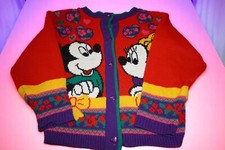 Vintage Mickey  Minnie Mouse Kids Sweater   Mickey  s Stuff for Kids 90s Disney