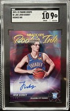 2021 Panini NBA Hoops Josh Giddey ROOKIE INK  GOLD AUTO SGC 9.5/10 VERY LOW POP 