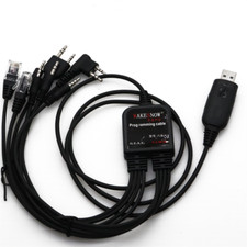 8 in 1 USB Programming Cable For Baofeng Kenwood PUXING 5R Yaesu Icom Wouxun Hyt