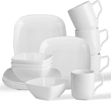 Ceramic Dinnerware Sets, Plates and Bowls Service for TWO (6 Pieces)...