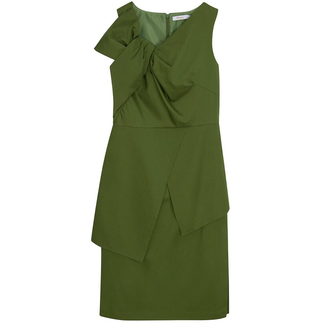 Finery Akers Knotted Leaf Green Sundress UK Size 10-image