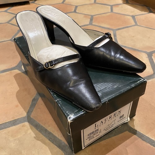 Vintage Ralph Lauren Black Leather 