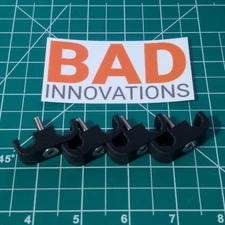 Dual Line Clamps for 1) 5/16" and one 3/8" Line - Set of 4 with Hardware