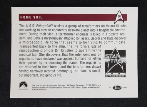 1991 Impel Star Trek 25th Anniversary Series 1 Cards (Pick Your Card) - Picture 121 of 321