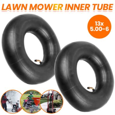 2x Reifen Schlauch 13x5.00-6 Luftschläuche Für Aufsitzmäher Rasentraktoren NEU