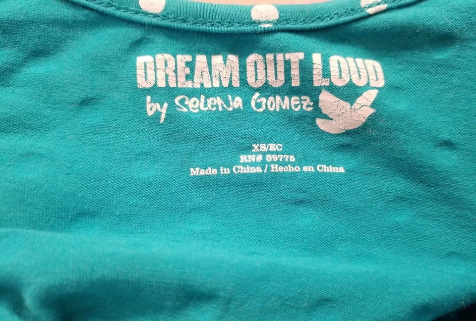 Dream Out Loud by Selena Gomez Juniors Womens Shirt Size XS X Small Polka Dot - Image 2 of 3