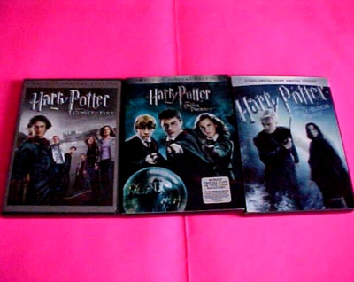 Harry Potter 3 DVD, Order of the Phoenix, Half Blood Prince & The ...