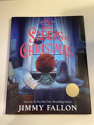 Signed Jimmy Fallon Autographed 5 More Sleeps 'Til Christmas Hardcover Book