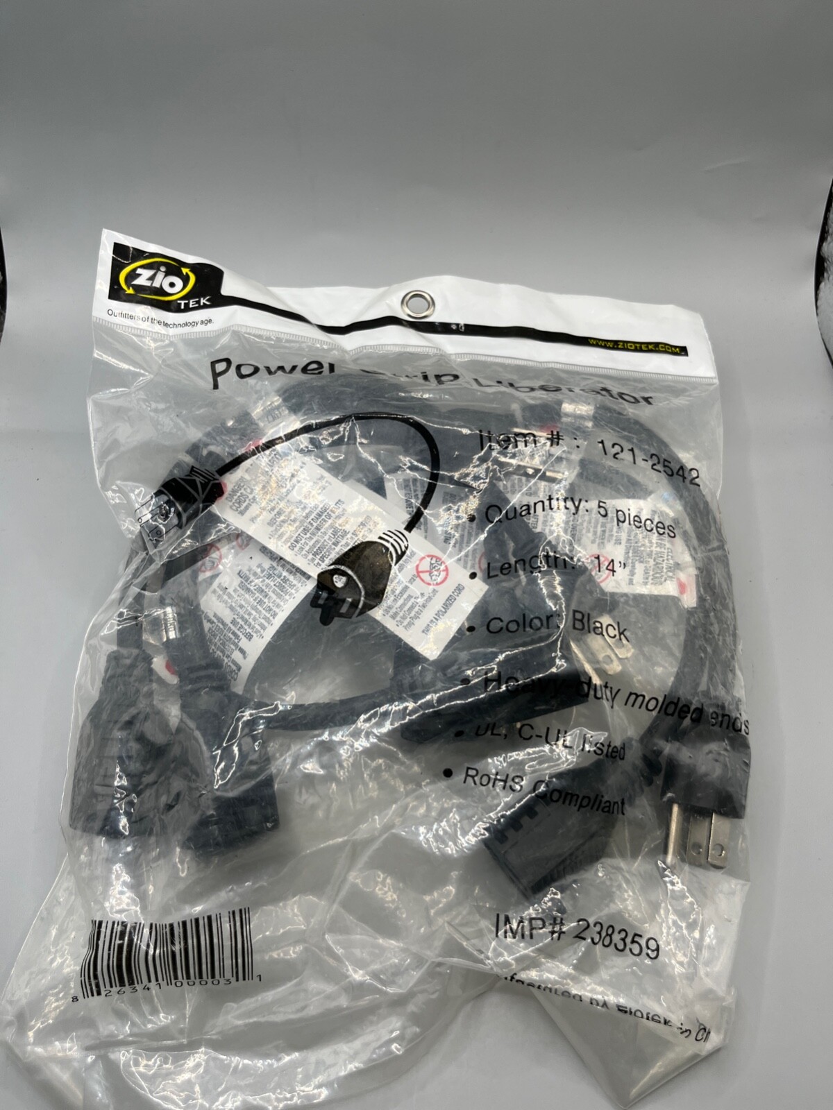 Ziotek Power Strip Liberator 14" 5 Pack 1212542 eBay