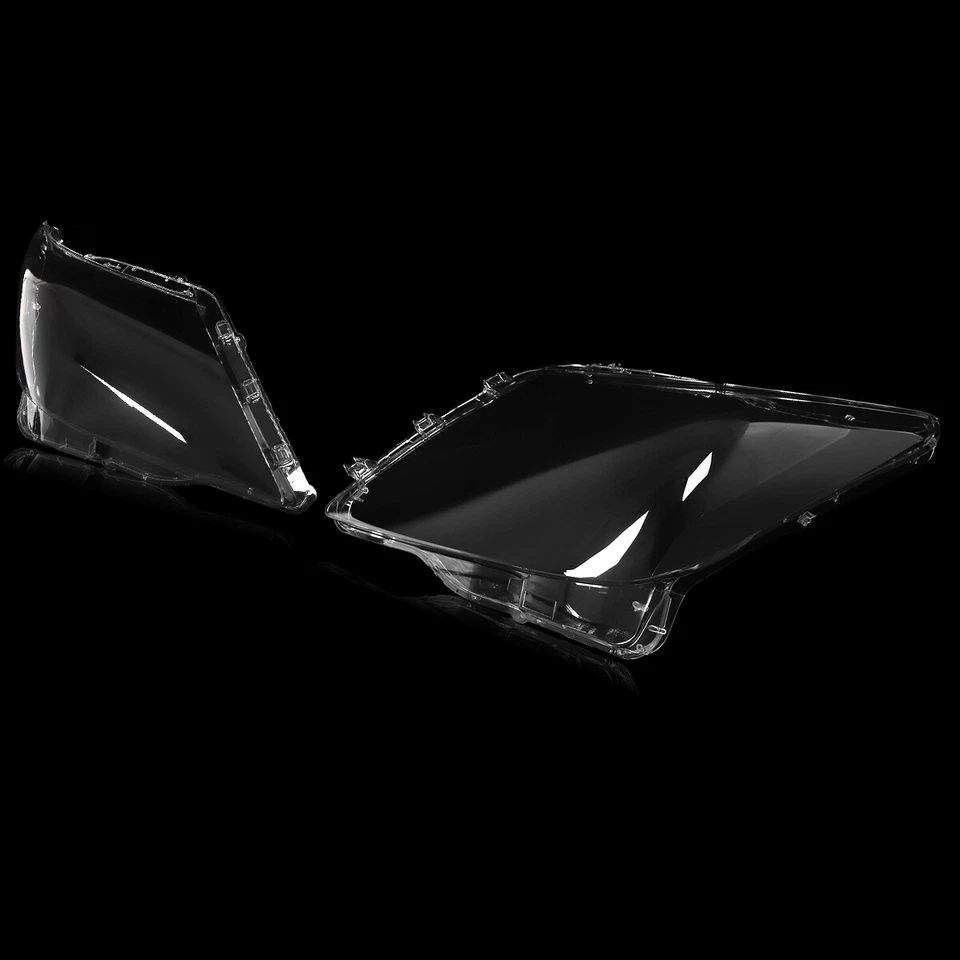 For Lexus LX570 2007-2012 Pair Headlight Lampshade Clear Lens Replacement Cover Foto 3 de 4