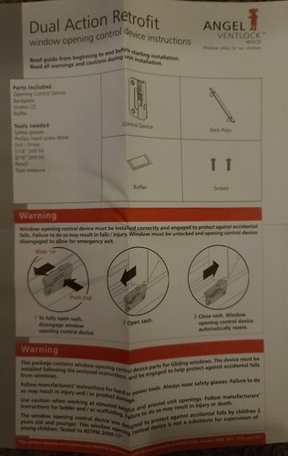 Angel Ventlock Sash Mounted Window Opening Control Dual Action Retrofit - Picture 6 of 9