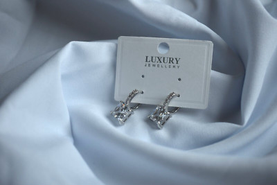 Viereck Ohrringe l Modisch l Damen l Alltag l Edelstahl l Luxury Jewellery