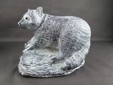 Racoon Figurine Signed WE A Wolf Original Sculpture Made in Canada