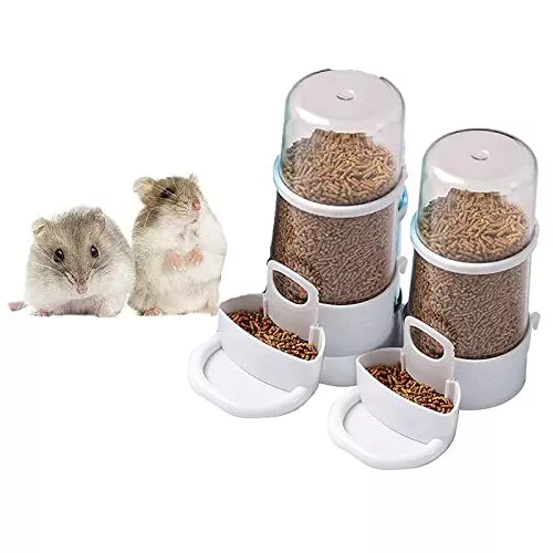 Automatic Pet Feeder and Waterer for Dog Cat Hamster Rabbit Small