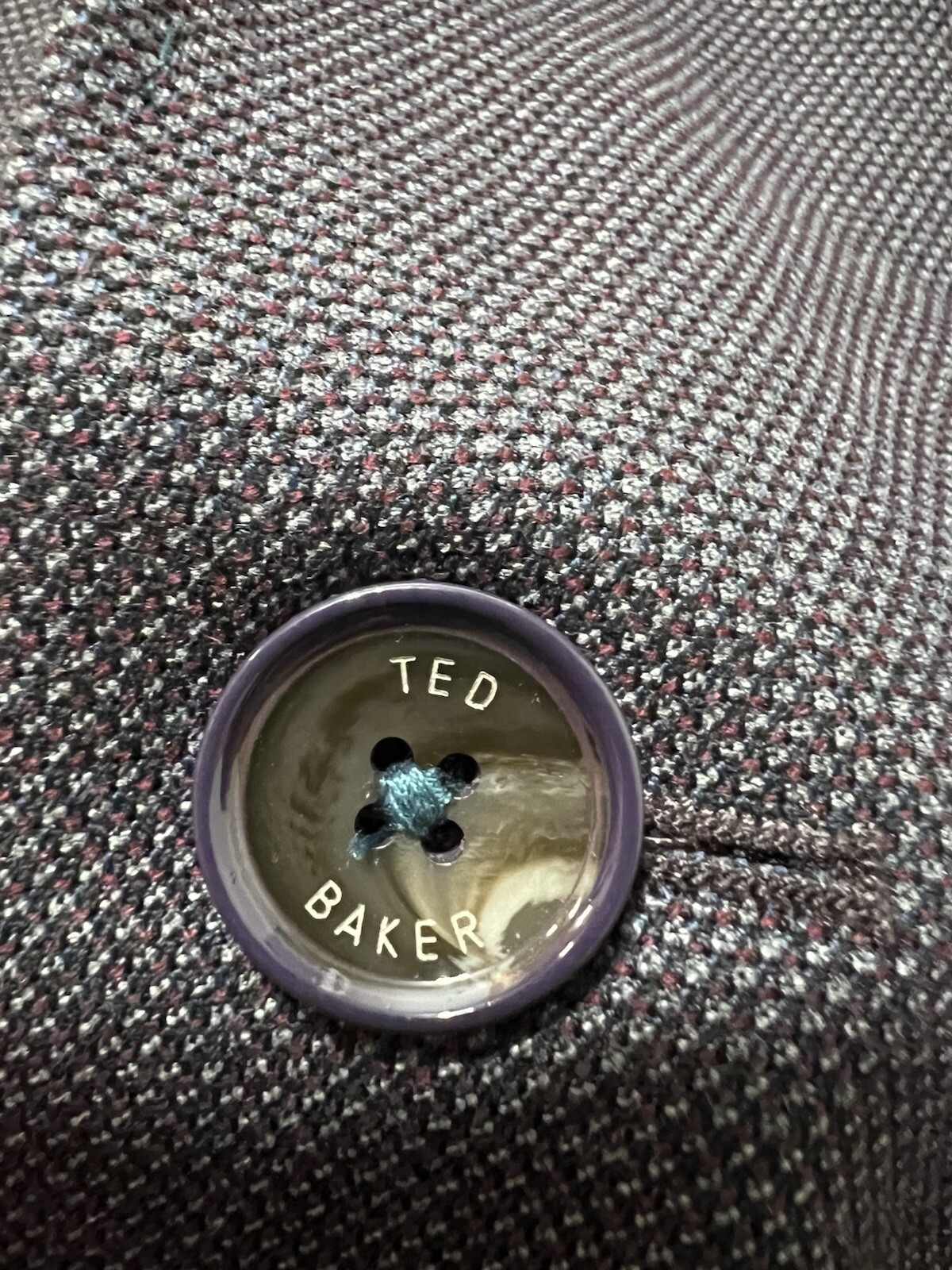 Ted Baker Polyester Blend Blazer Jacket Dark Gray… - image 4