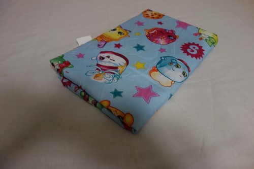 Shopkins Top Flat Twin Bed Sheet Blue Stars Foodies - Picture 2 of 2