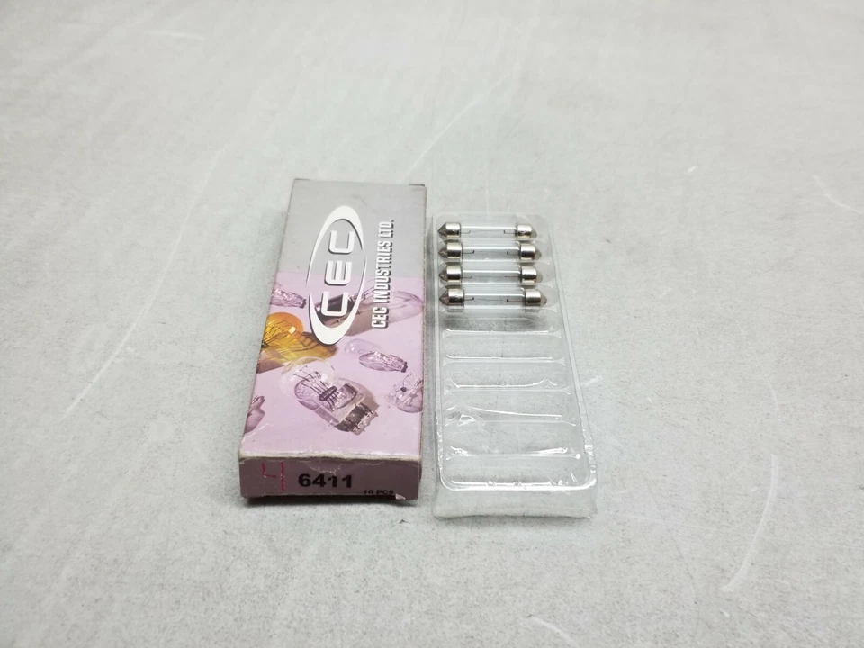 6411 CEC Industries Miniature Light Bulbs Free Shipping Made In Taiwan 4Pcs - Image 4 of 4