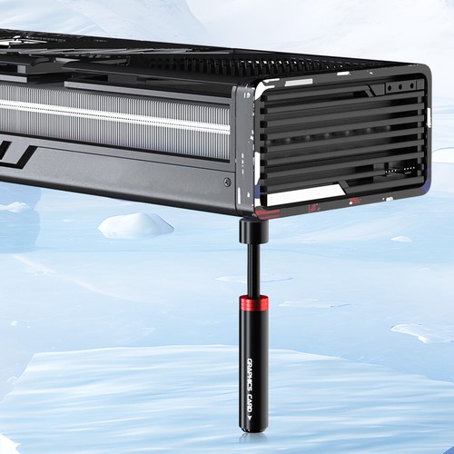 Liftable Video Card Sag Holder Adjustable Telescopic Rotary Screw Aluminum Alloy - Afbeelding 17 van 18