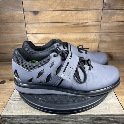 Reebok CrossFit Lifter Grey Mens Size 11 Lace Up Lifting Shoes Workout