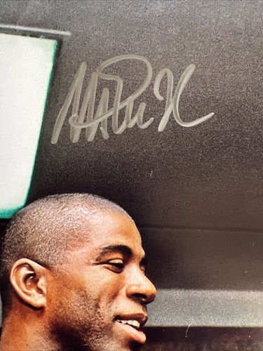 MAGIC JOHNSON SIGNED 16X20 PHOTO TEAM USA LAKERS BASKETBALL AUTOGRAPHED JSA - Picture 3 of 5