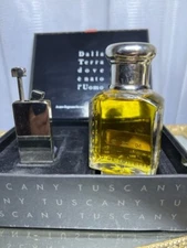 Aramis Tuscany Per Uomo perfume gift set: edt 50 ml and silver case Vintage 1980