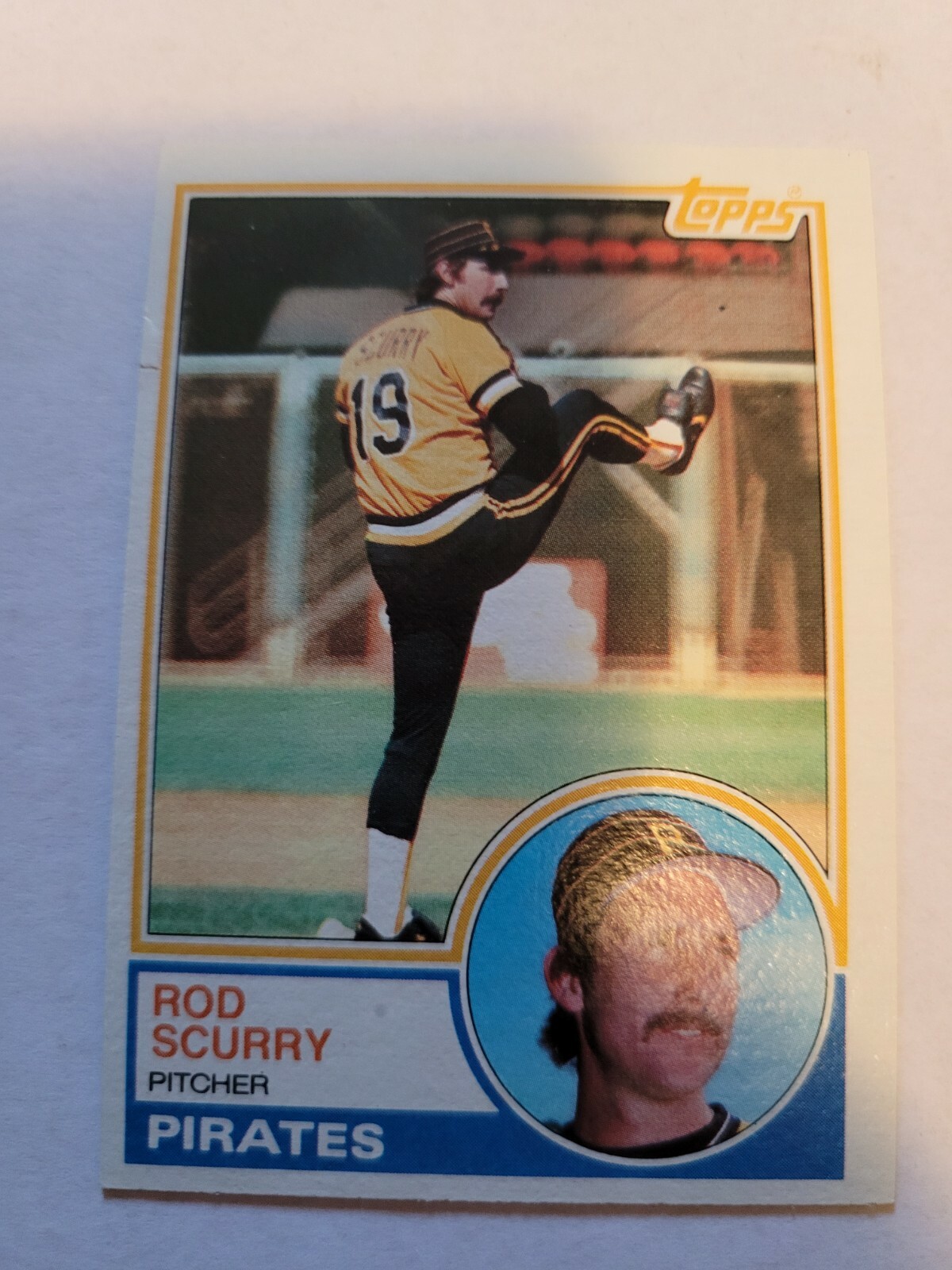 1983 TOPPS ROD SCURRY #537 NM