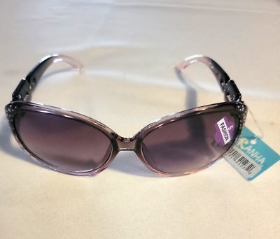 Piranha Womens Fashion Sunglasses Bling Style # 62123 Purple Clear