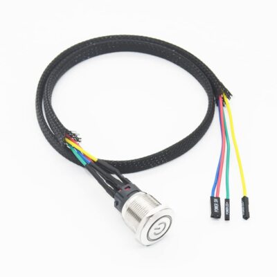 Desktop Computer Power Switch Metall Knopf PC Start Button PC Ein/Aus Schalte...