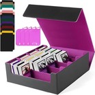 2400+ Card Deck Case for Trading Cards, Magnetic Card Storage Box TCG Cards