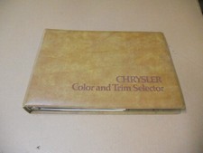Original Dealership 1974 Chrysler Color & Trim Selector