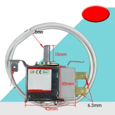 1PCS Refrigerator thermostat both sides mount 2-pins probe 45cm to 2m WPF25J-EX